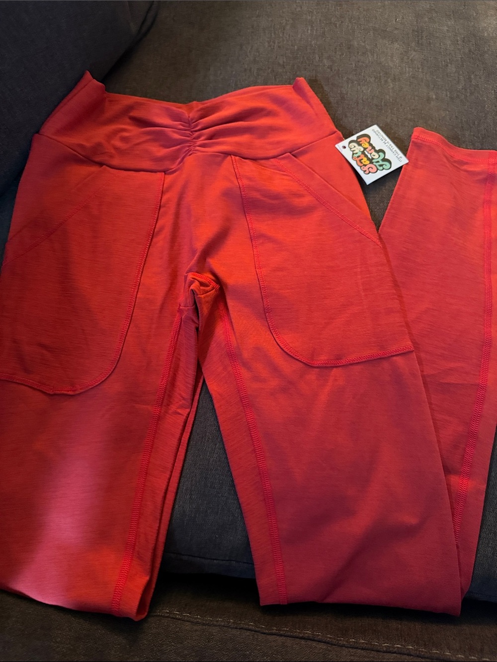 Salty Honey women’s red leggings